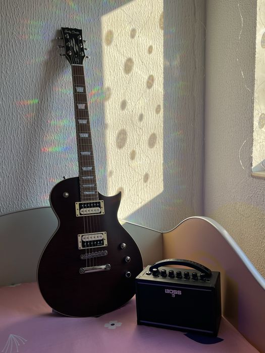 Chitara electrica Harley Benton+amplificator si cablu