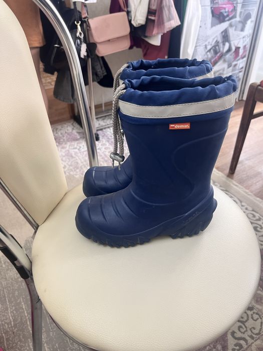Резиновые сапоги утепленны для мальчика