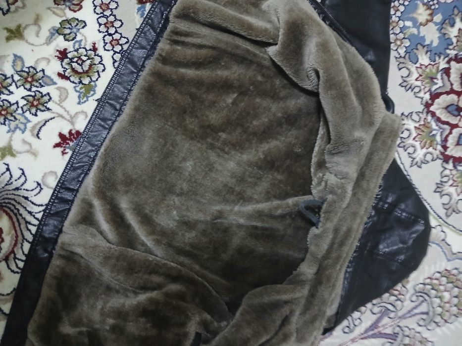 Куртка коженная с мехом