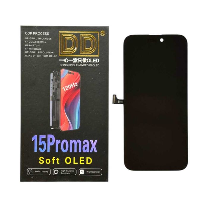 DD Soft OLED дисплей за iPhone 15 / 15 Plus / 15 Pro / 15 Pro Max