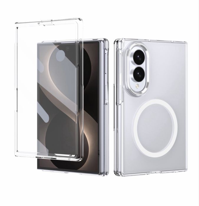 Samsung Z FOLD 8 - Husa Magsafe Clear Hard Plastic Fata Spate