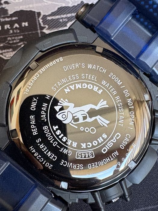 Casio G-Shock Frogman GWF-D1000B JDM curea si bezel noi