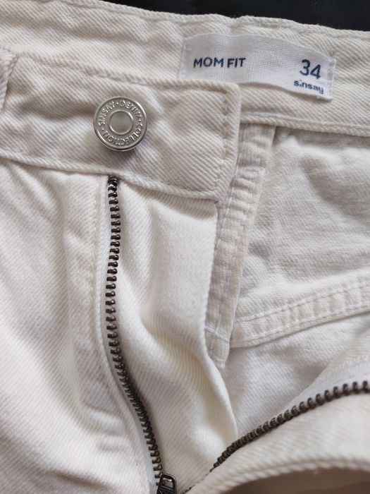 Дамски бели дънки