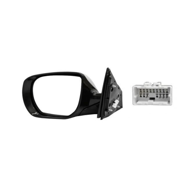 Oglinda usa exterioara Hyundai Santa FE, 05.202016, partea stanga, reglare electrica; carcasa neagra; incalzit; sticla convexa; geam cromat; 12 gauri
