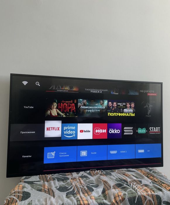 Sony Bravia 110 см smart tv телевизор