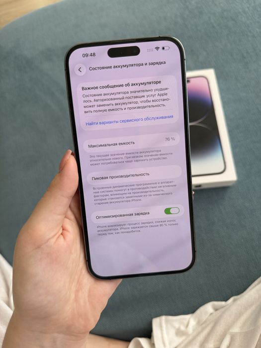 Продам Iphone 14 pro max 128gb Aкк 76%
