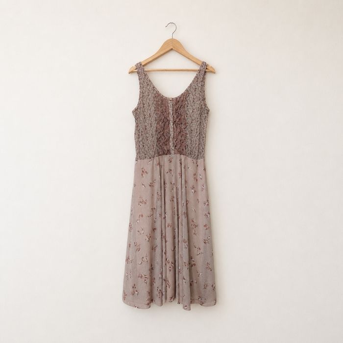 Rochie Mango florala roz pudrat cu volane marimea L