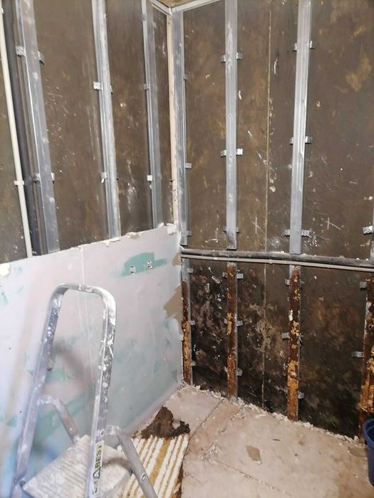 ремонт на бани. шпакловка