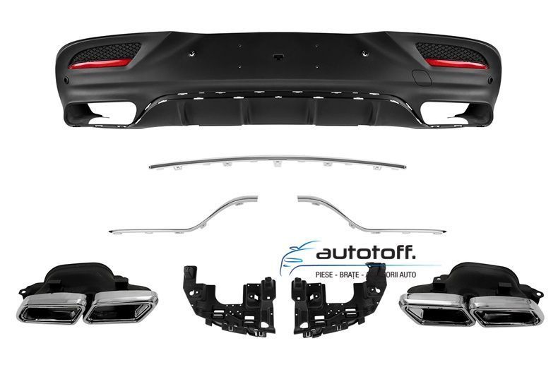 Difuzor bara spate Mercedes GLE Coupe C292 (15-18) GLE63 Chrome