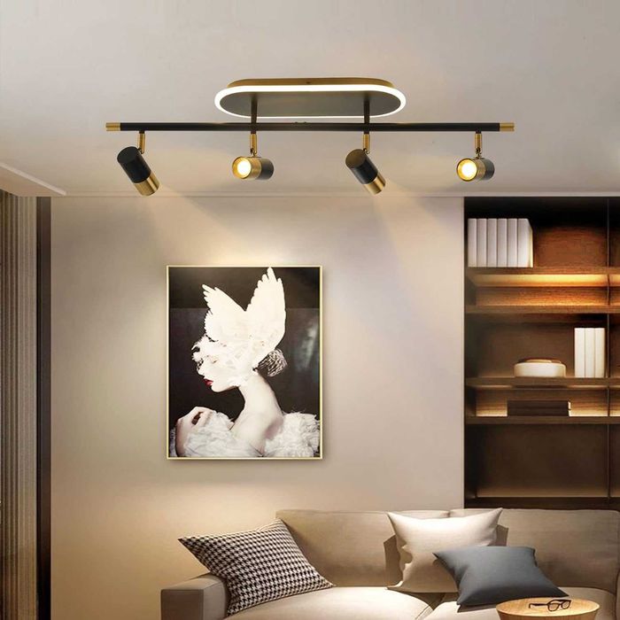 EIDISUNY LED димируеми таванни 4-посочни прожектори с дистанционно,30W