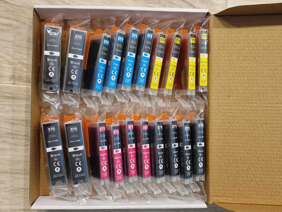 Cartuse echivalente Canon PGI-570BK si CLI-571BK -571C -571Y -571M XL