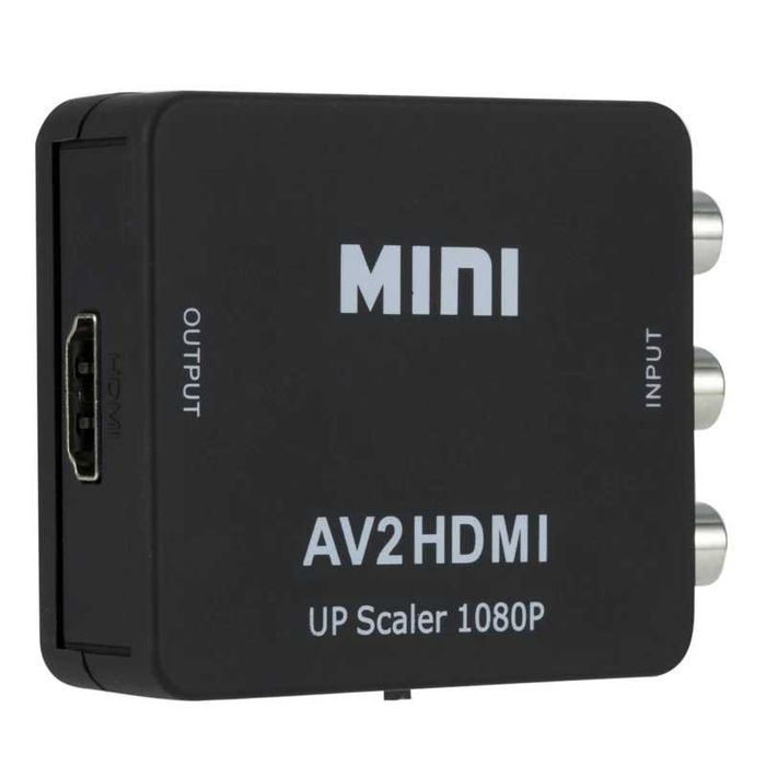 RCA AV (чинчове) към HDMI конвертор 1080P AV2HDMI NTSC PAL адаптер