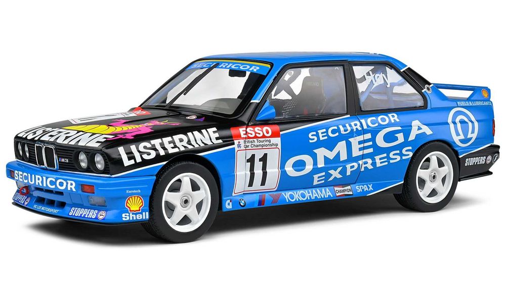 1991 BMW E30 M3 Blue #1 W.Hoy BTCC 1:18 Solido
