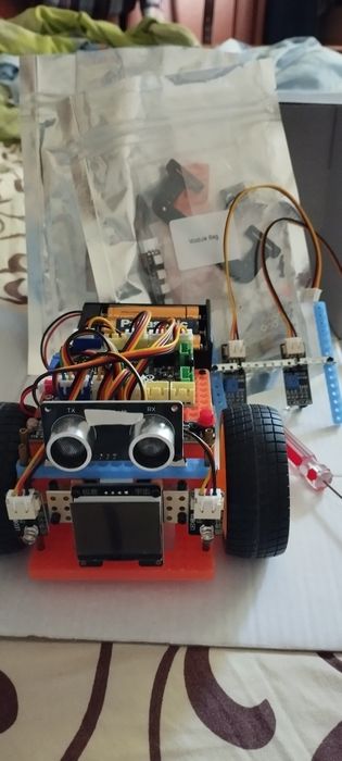 Robot educațional kit robotică Arduino programare pictografică Mixly/Blockly/Java