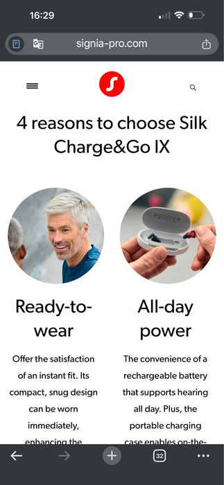 signia C&G 5ix hearing aid