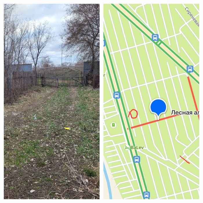 Продам участок вдоль дороги