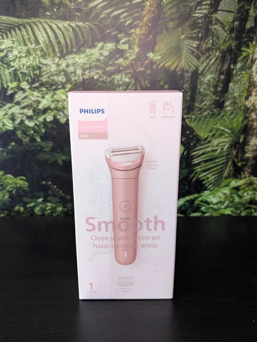 Aparat de Ras Electric Philips Lady Shaver Series 8000, 3 Lame, Umed/Uscat, Autonomie 100 Min [ NOI, SIGILATE ]