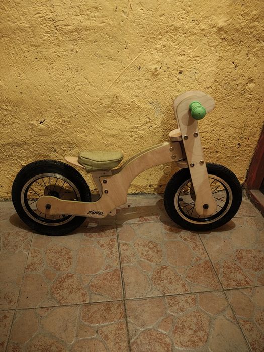 Дървено детско колело за баланс