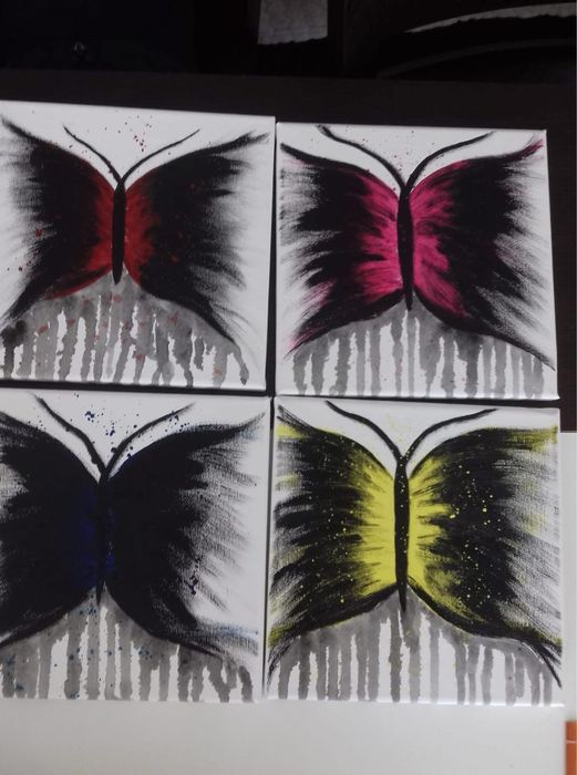 Ръчно рисувана картина на платно