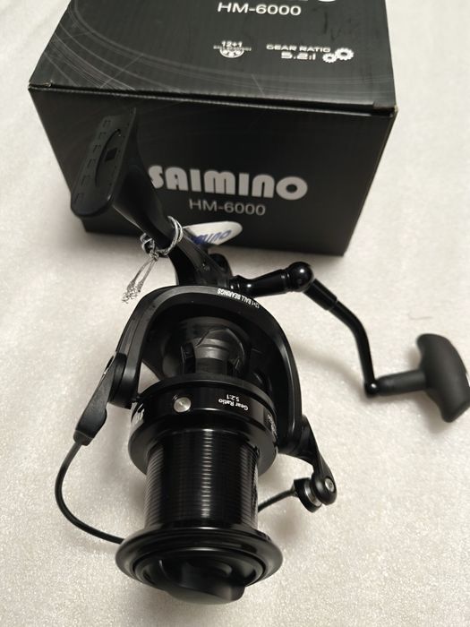 SET 2 Mulinete SAIMINO HM6000 tambur LongCast 12+1 Rulmenți NEW 2025