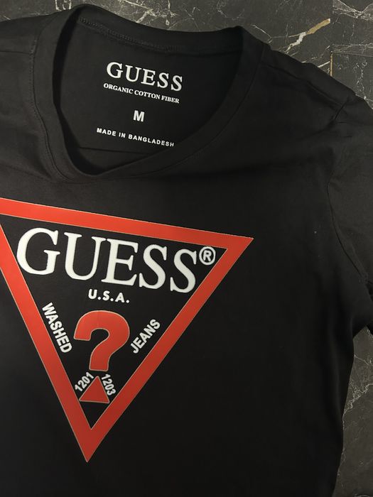 Дамска тениска Guess с лого, размер М