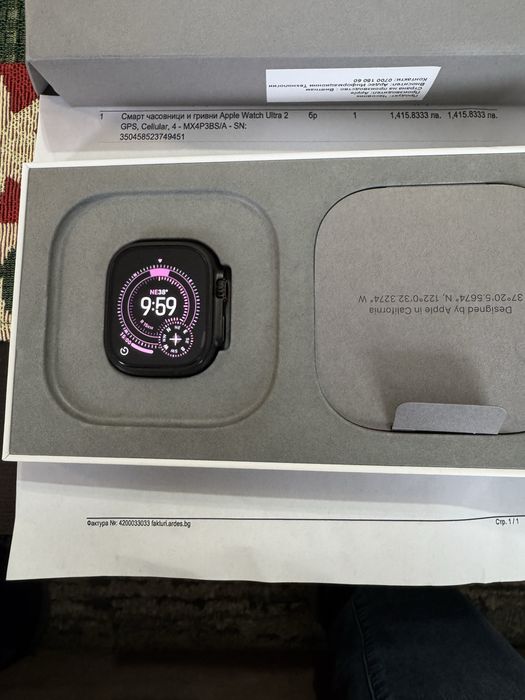 Часовник  apple ultra 2 black в гаранция