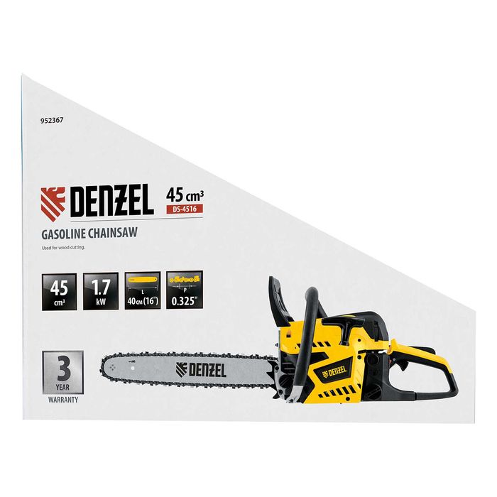 Трион бензинов верижен DS-4516,45см3,1,7 kWшина 16",стъпка0,325,64зъба