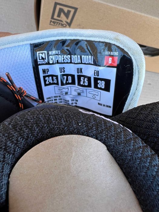boots noi nitro cypress boa dual 24,5 mondo 38 europa