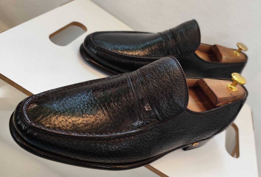 Pantofi de lux 44 44.5 lucrati manual Walles Club piele naturala moale