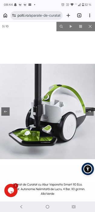 Aparat de curățat cu abur Polti Vaporetto Smart