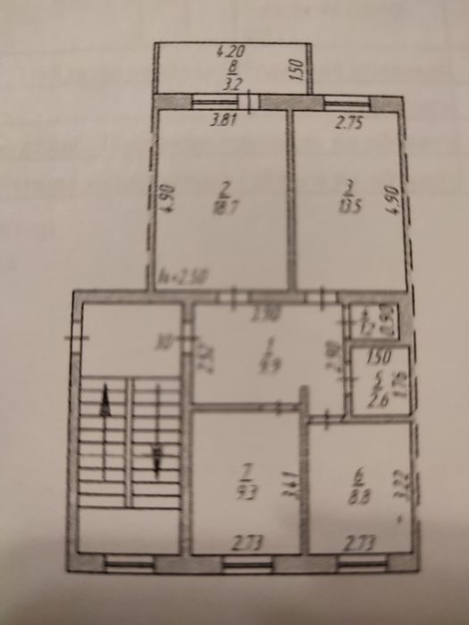 Продам 3х-комнатную квартиру  67,2м2