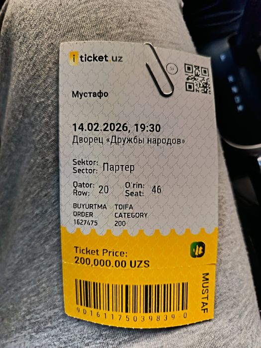 Belet sotaman Mustafoni kansertiga