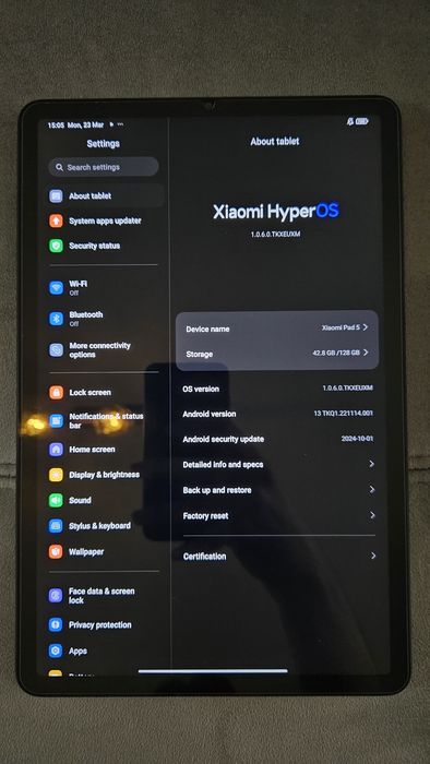 Tabletă Xiaomi Pad 5 de 128GB