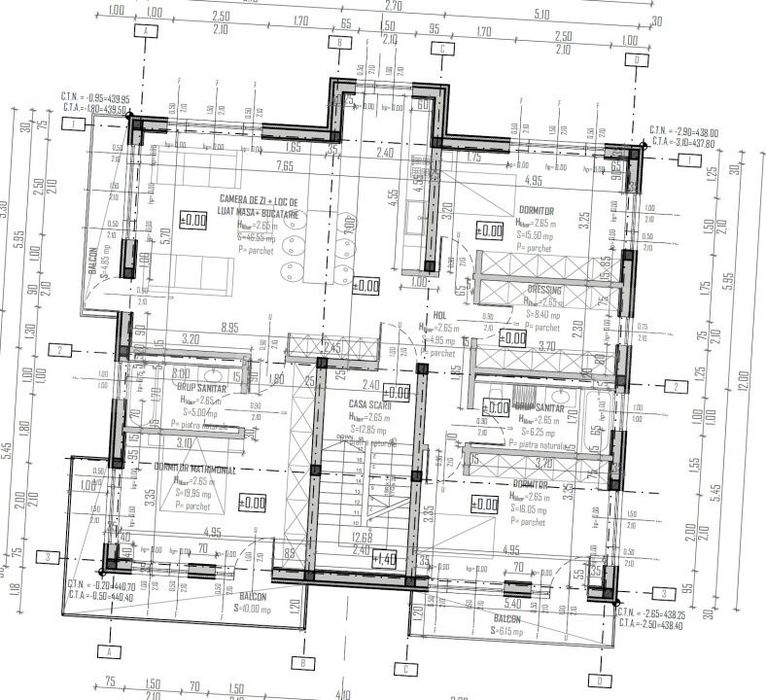 Apartament 4 camere, 123 mp, Terasa 21 mp, Dressing, Zona Campului