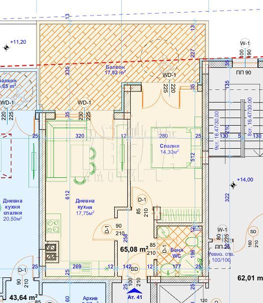 Продава се Двустаен апартамент в Варна, Възраждане 1 - 79 кв.м за 1482 €/кв.м - Снимка #1
