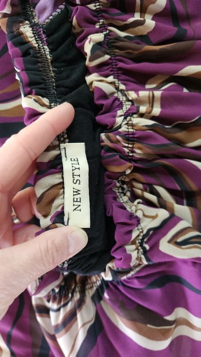 Bluză mov elegantă