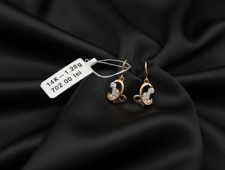 Cercei aur 14k 1.28gr