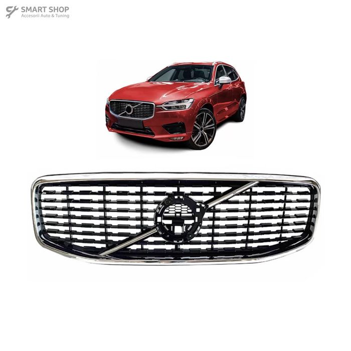 Grila Centrala Volvo XC60 II (2017-2021) Negru Lucios