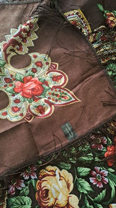 Платки с бахромой качественные 1м×1м