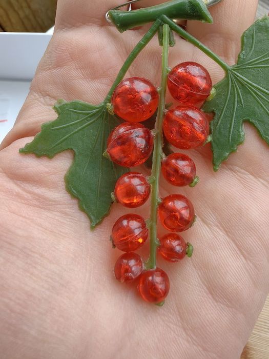 Брошь смородина, СССР, клеймо, фабрика