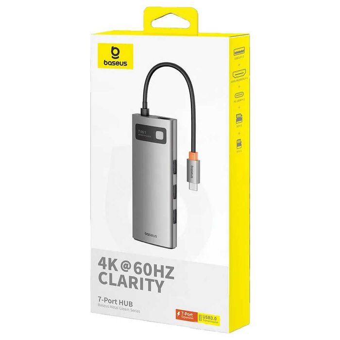 USB Hub Baseus Metal Gleam Series HUB 7 in 1 USB Type-C