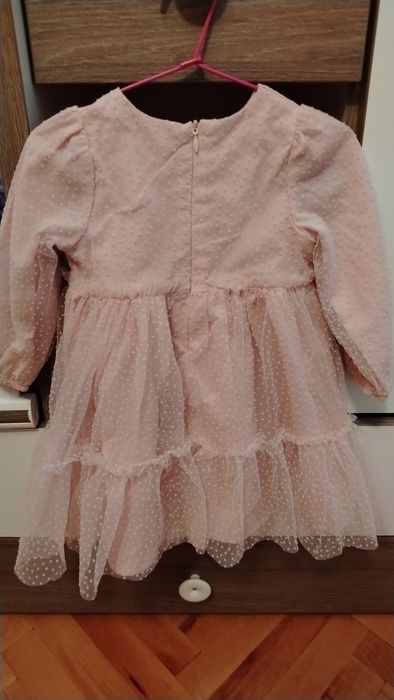 Рокля с дълъг ръкав 12-18мес