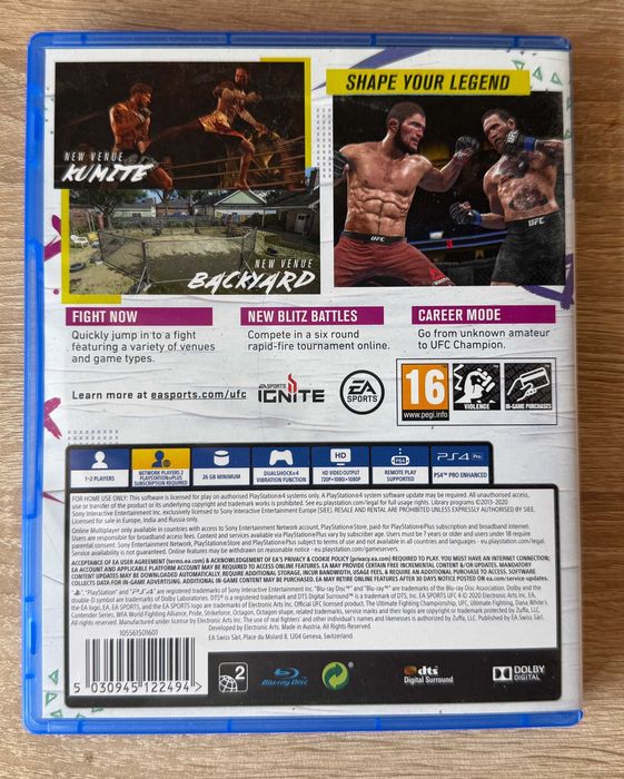 [ PS4 > UFC 4 / UFC4 / УФС 4 за PlayStation 4