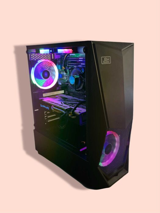 Intel Xeon 1240 v3( i7 4770), 16 gb RAM, SSD+HDD 500, AMD RX 580