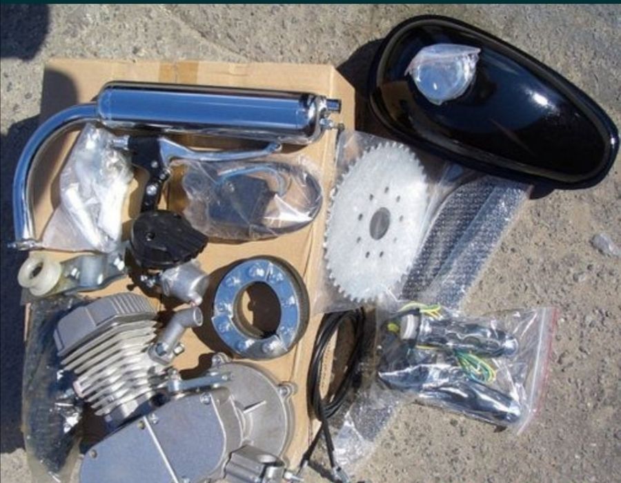 Велодвигател ДВИГАТЕЛ за Колело Бензин. 80 кубика ТАЙГА