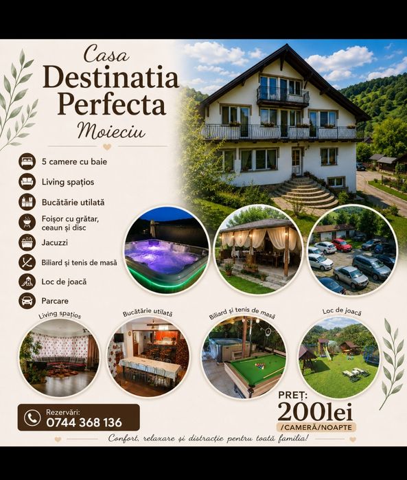 Cazare Bran-Moieciu Casa Destinația Perfecta cu Jacuzzi Exterior
