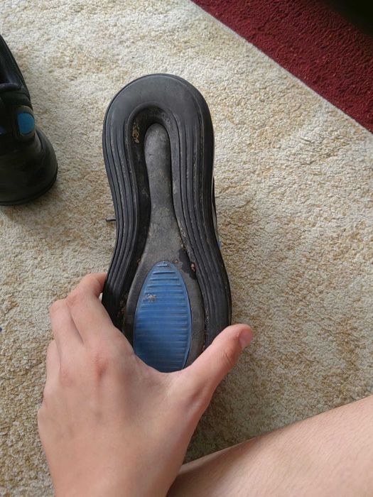 nike AIRMAX blue and black