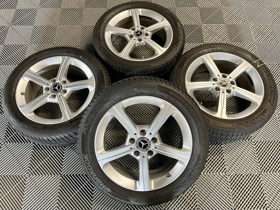 Jante Roți 17 Mercedes A B CLA Class W118 W177 W247 Anvelope 205 55 17 M+S allseason iarna