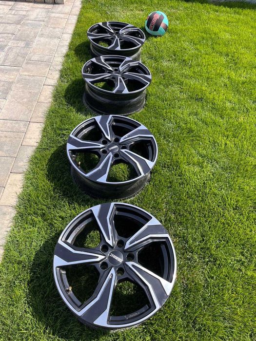 Set 4 jante Skoda 5x112 - 17" impecabile+ anvelope noi vara