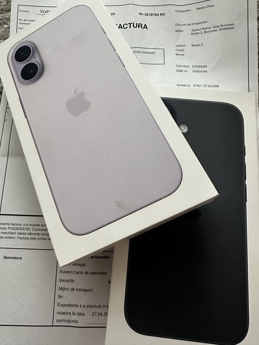 iPhone 17 256GB Albastru  sau Negru Sigilat  Factura Garantie 2 ani Nou